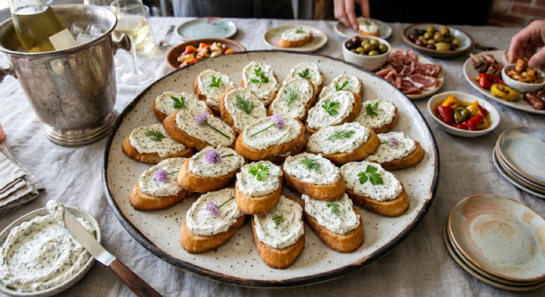 Cream Cheese Crostini Recipe: Quick Party Appetizer