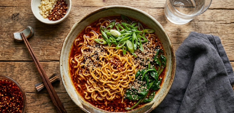 Garlic Chili Ramen: Spicy Comfort Bowl