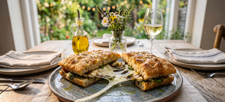 The Crispy Focaccia Caprese Sandwich: The Ultimate Italian-Style Lunch Hack